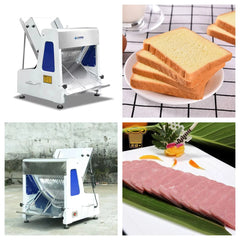 Multifunctional Fully Automatic Electric Toast Slicer – Precision Bread, Ham, Mantou, and Mushroom Cutter (Fixed Thickness)