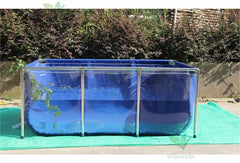 Vokanda Mini Complete Aquarium - 160 Gallon (610L) Betta & Koi Fish Tank, 3.3' x 3.3' x 2'