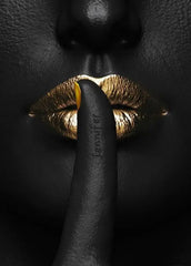 Modern African Woman Canvas Painting – Sexy Black Girl Scandinavian Wall Art Poster for Home Decor & Gifts