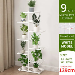 Multi-Tier Plant Stand - 4/6/8 Tier Flower Pot Shelf for Indoor & Balcony Storage