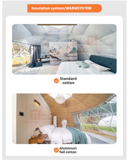 Luxury Geodesic Dome Tent – Outdoor Glamping Villa for Camping, Resort, Hotel & Forest Accommodation