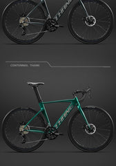 Ruta Aluminum Road Bike – 29" Wheel 12-Speed Mountain Bike | Lightweight Bicicleta de Ciclismo Aro 29 | Carbon Style Frame