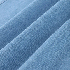 Women's Sleeveless Backless Denim Dress – Casual Round Neck, Lace-Up, High Waist, Zipper Closure | Sexy Summer High Street Style