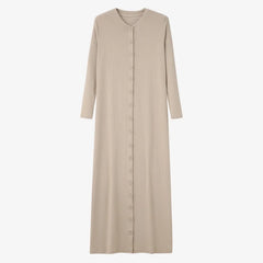 Women's Ribbed Maxi Summer Dress – Comfortable Sleeveless Button Front Long Dress | Casual & Elegant Lady's Clothing