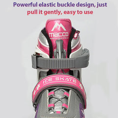 Beginners Breathable Adjustable Winter Ice Blade Speed Skates Shoes Children Ice Blade Warm Thermal Ice Hockey Skating Shoes