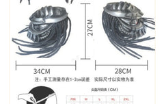 Iron Blood Warrior Predator Motorcycle Helmet – Retro Off-Road Full-Face Helmet for Men | Personalized Design | DOT & ECE Certified