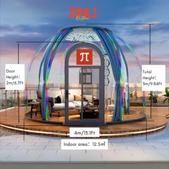 Transparent PC Geodesic Dome Tent – Clear Round Igloo House for Catering, Events, Hotel Resorts & Luxury Celebrations