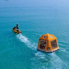 Outdoor Inflatable Floating Tent – PVC Fishing Platform, Lake & Park Camping, Water House Boat for Tourism & Relaxation