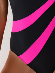 Summer Sexy One-Piece Swimsuit for Women – Push-Up Bodysuit Swimwear, Closed Back Bathing Suit for Beach & Pool