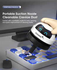 Mini USB Desk Vacuum Cleaner – Handheld Table Sweeper for Dust, Crumbs & Pencil Shavings