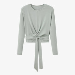 Summer Ribbing Closed-Fit Wrap Top & A-Line Dress High Stretch Matching Set – Chic & Comfortable Women's Outfit