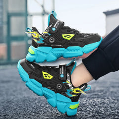 Boys' Fashion Sneakers – Thick-Soled, Warm & Comfortable Anti-Slip Outdoor Sports Shoes for Kids