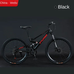 Full Suspension MTB Mountain Bike – Men’s Quad Bicycle with V-Brake/Disc Brake Options | Bicicletta Uomo | Durable Off-Road Bici
