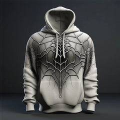 Autumn Fashion Sweatshirts For Men 3D Print Spider Pattern Leisure Cosplay Oversized Hoodie Hip Hop Trend Harajuku Streetwear
