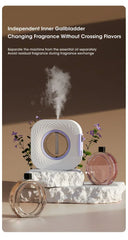 Smart Aroma Diffuser & Air Purifier – Digital Display, USB Rechargeable, 4 Gears, Wall Mount or Tabletop Essential Oil Humidifier