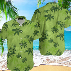 Summer Animal Crane Men's Hawaiian Shirt – 3D Plant & Flower Print Beach Shirt, Plus Size up to 5XL