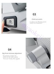 Multifunctional Electric Slicer – Lamb, Beef, Vegetable, Bread, and Sausage Slicing Machine