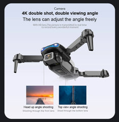 E99 Pro Drone Quadcopter with 6K HD Camera – Remote Control UAV with Altitude Hold, Foldable Design, and 4-Axis Stability for Aerial Photography