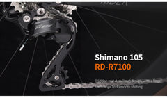 KOOTU Full Carbon Fiber Road Bike – Ultra-Light Pure Oil Disc Brake Bicycle with SHIMANO R7120 24-Speed Components | Performance Cycling for Adults