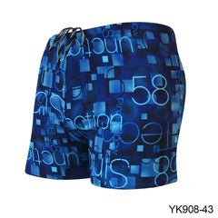 Multicolor Printed Adult Swimming Briefs – Breathable Men's Swim Trunks for Beach, Hot Springs & Drift