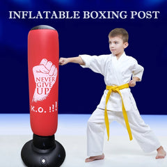 Inflatable Punching Boxing Bag – PVC Sports Fight Column Toy for Kids | Fitness Training & Pressure Sandbag for Boxing Practice