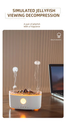 Rain Cloud Aroma Diffuser & Zen Raindrop Humidifier – Ultrasonic Essential Oil Diffuser with Soothing Rain Sounds | 3-Color LED Night Light & Desktop Water Drip Sprayer