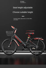 SKIG Folding Mountain Bike for Boys & Girls - 7-15 Years Old, Variable Speed, Lightweight & Durable Folding Bicycle for Kids, Teens, Camping, and Home Use