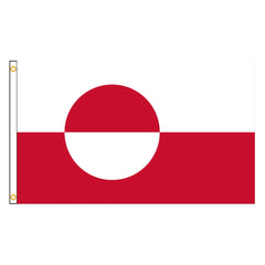 Greenland Emblem Flag – Polyester Printed Banner & Tapestry for Home Decor (60x90, 90x150, 120x180CM)