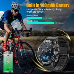 MELANDA Steel 1.39 Bluetooth Call Smart Watch Men Sports Fitness Tracker Watches IP67 Waterproof Smartwatch for Android IOS MD52