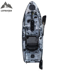 8FT Motorized Pedal Drive Kayak, HDPE Material, CE Certificate, Single Seat 2.5M for Fishing, Leisure, Patrol