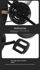 TULX High-Carbon Steel Bicycle – 21-Speed with Front Fork Lock & Dual Disc Brakes | Strong & Stable Ride