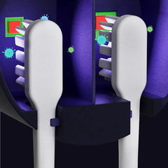UV Toothbrush Sanitizer & Holder | Portable Toothbrush Sterilizer | Automatic UV Disinfectant | Toothpaste Organizer | Bathroom Accessories