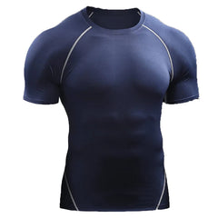 Men's Compression T-Shirt – Quick-Dry, Elastic Running & Gym Sportswear for Athletic Workouts