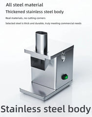 Commercial Electric Vegetable Dicer & Slicer – 5-Blade Food Processor for Cubing, Strips & Slices of Potatoes, Carrots & Fruits