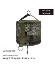 Portable Camping Tissue Case | Roll Paper Storage Bag with Hook | Tent Hanging Napkin Holder