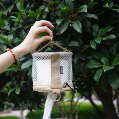 Portable Camping Tissue Case | Roll Paper Storage Bag with Hook | Tent Hanging Napkin Holder