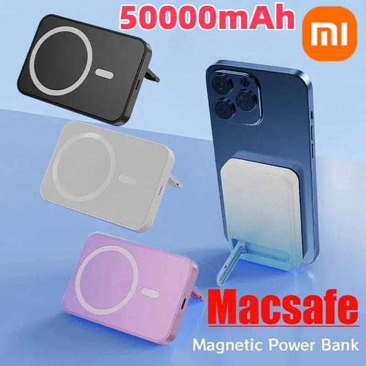 Xiaomi 50,000mAh MagSafe Power Bank – 22.5W Wireless Fast Charging, Magnetic, Foldable Stand, Portable External Battery