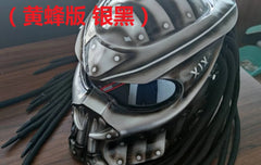 Iron Blood Warrior Predator Motorcycle Helmet – Retro Off-Road Full-Face Helmet for Men | Personalized Design | DOT & ECE Certified