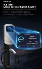 JIGU 7.6KW 32A Type 2 Electric Vehicle Charger – Car Charging Station, 7kW Wallbox EV Charger, WiFi & APP Control (220V, Single Phase)