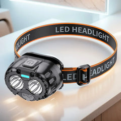 Powerful LED Headlamp | IPX4 Waterproof Emergency Head Flashlight | 250LM XPE LED for Outdoor Fishing, Camping & Hiking