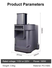 110V/220V Commercial Electric Vegetable Cutter & Chopper | Ham Mincer | Automatic Slicer & Grinder | Dicing Machine | Fruit & Potato Shredder