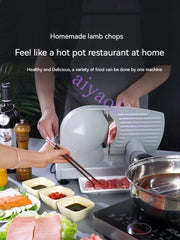 Multifunctional Electric Slicer – Lamb, Beef, Vegetable, Bread, and Sausage Slicing Machine