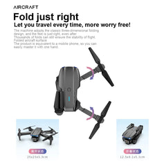 E99 Pro Drone Quadcopter with 6K HD Camera – Remote Control UAV with Altitude Hold, Foldable Design, and 4-Axis Stability for Aerial Photography