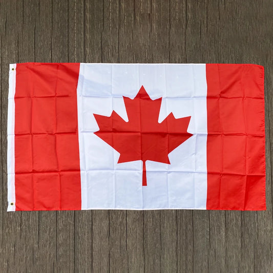 90x150CM Canadian Flag – Polyester 3x5FT Hanging Banner for National Decoration