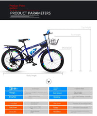 Chase New Children's 20 Inch Mountain Bike – For Boys Aged 6-10 Years | Primary School Bike | Bicicleta Infantil Menino