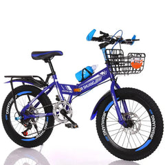 Folding Mountain Bike for Kids – 18/20 Inch Variable Speed Bicycle for Boys & Girls | Student Road Bike | Bicicleta de Estrada