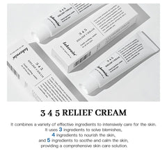 345 Relief Cream – Comprehensive Solution for Skin Problems, Anti-Sugar, Antioxidant, and Acne Mark Brightening