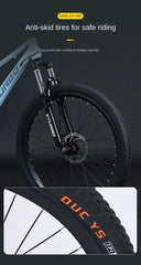 Full Suspension MTB Mountain Bike – Men’s Quad Bicycle with V-Brake/Disc Brake Options | Bicicletta Uomo | Durable Off-Road Bici