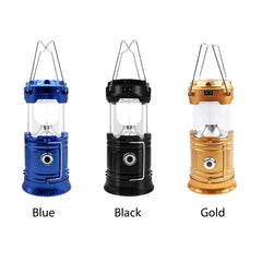 Solar Multifunctional Camping Lamp | Handheld LED Tent Light & Waterproof Emergency Flashlight