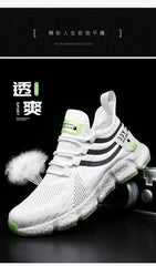 Men’s Thick-Soled Sneakers – Breathable Summer Running & Tennis Shoes, Comfortable Casual Footwear in Large Sizes